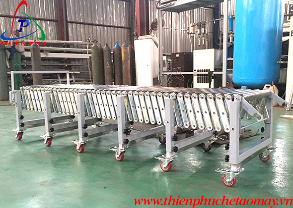 Băng tải con lăn xếp linh hoạt Băng tải con lăn xếp linh hoạt